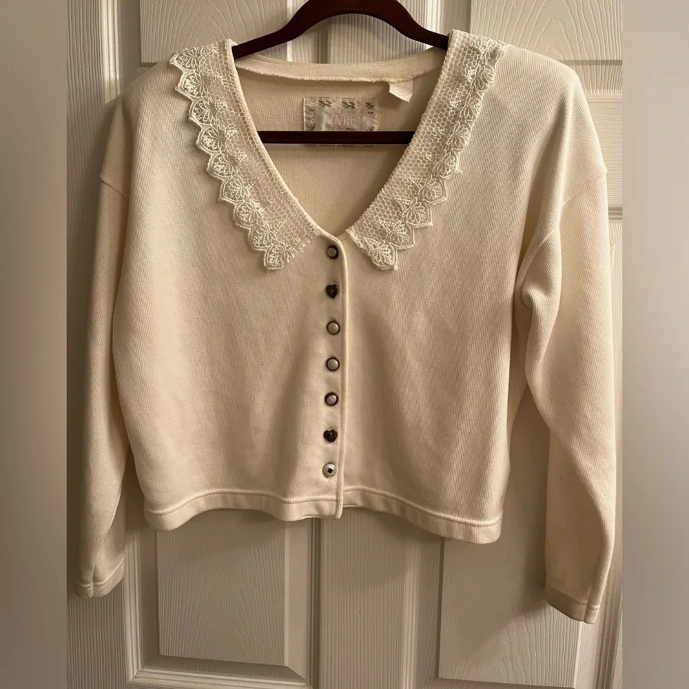 VIVRE~ HEAVY CROPPED~-BLOUSE/SWEATER~M